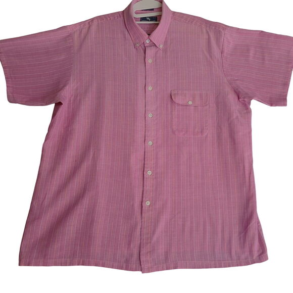 Steeplechase Mens Button Up Shirt Multi-Color Size XL Polyester Blend Collar - Picture 1 of 12